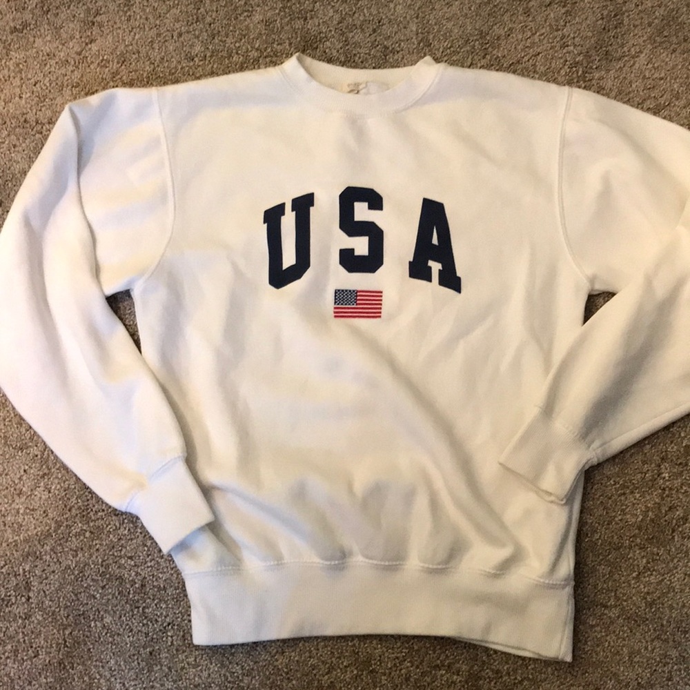 USA White crewneck
